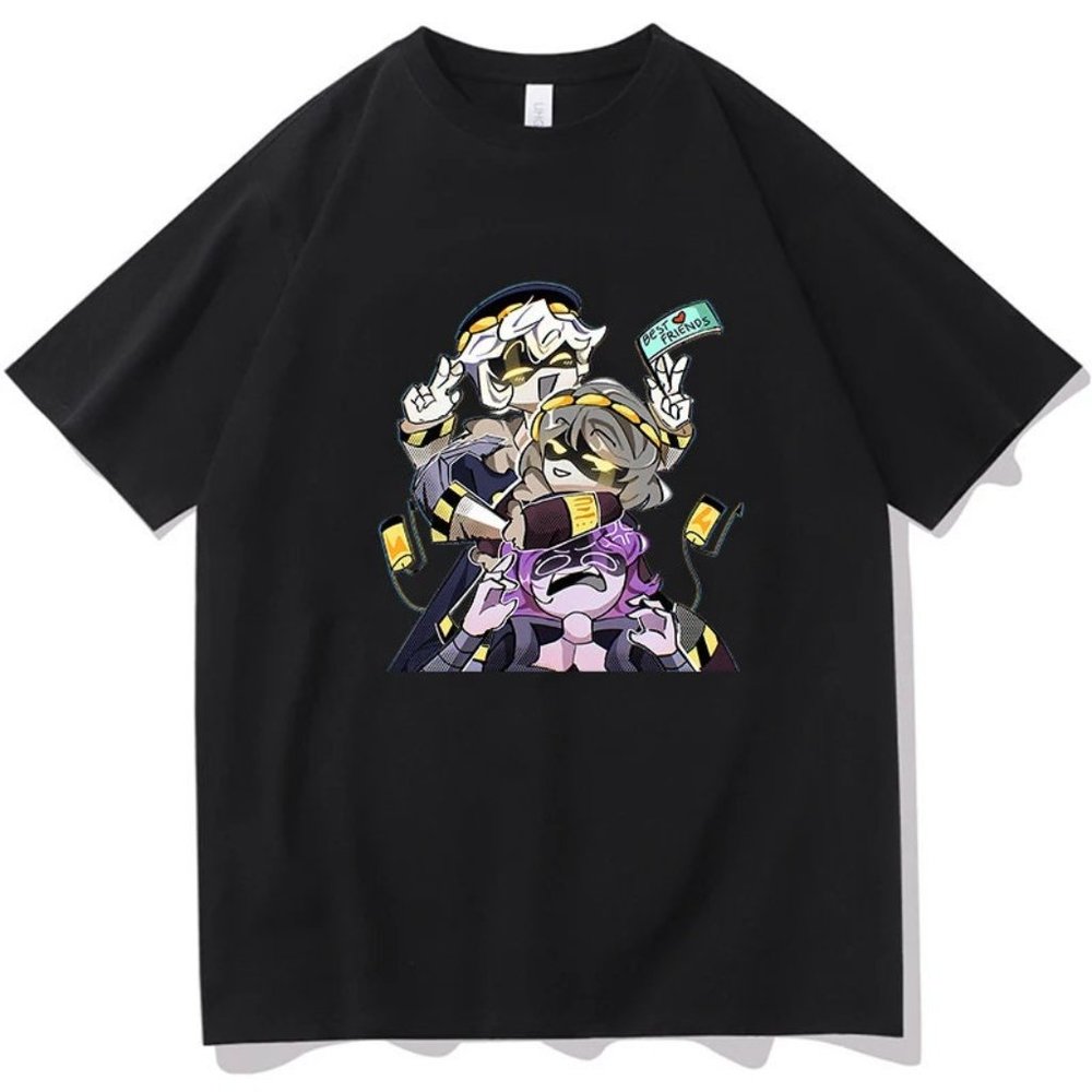 Unisex Pure Cotton MURDER DRONES T-Shirt , O-Neck Solid Color Tee shirts Tops - Picture 2 of 10